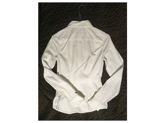 Camisa Tommy Hilfiger de algodón blanca Blanco Crudo Blanco roto - vista 2