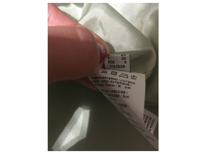 Mini vestido Pinko de viscose turquesa com corpete de espartilho Verde claro - vista 6