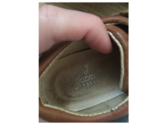 Bottines au scratch JACADI 26 Marron Marron clair Marron foncé - vue 5