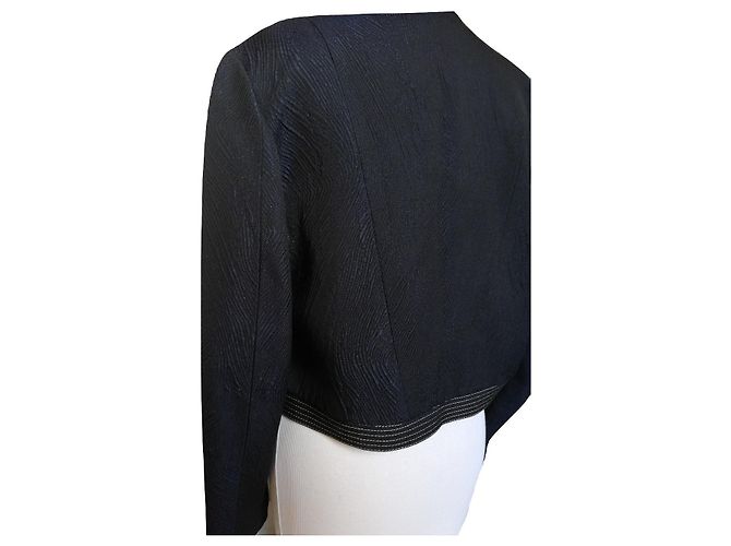 Versace Jacke Dunkelblau Acryl - Ansicht 2