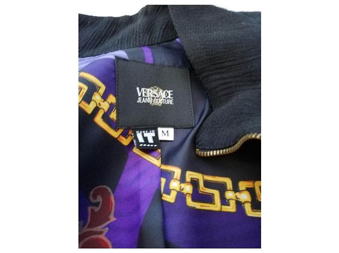 Versace Jacke Dunkelblau Acryl - Ansicht 7