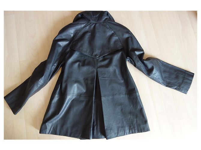 Les Petites leather coat - view 2