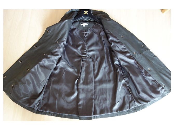 Les Petites leather coat - view 3