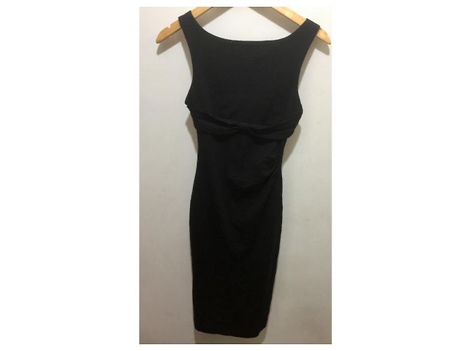 Diane Von Furstenberg Kleid aus schwarzer Wolle - Ansicht 2