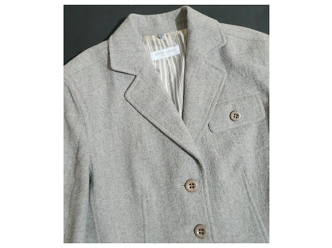 Blazer Strenesse Cinzento de Lã e Algodão Cinza - vista 2
