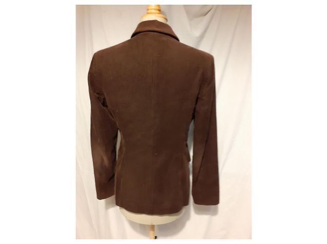 Hugo Boss Super Blazer Dunkelbraun Samt - Ansicht 2