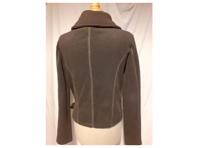 Ikks Fleece Bikerjacke Grau - Ansicht 2