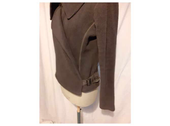 Ikks Fleece Bikerjacke Grau - Ansicht 3