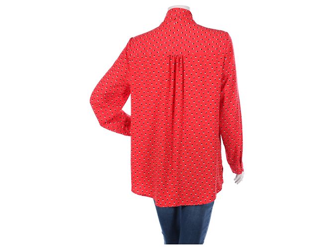Camicia Rachel Zoe Rossa e Nera Nero Rosso - vista 2