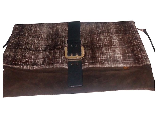 Dsquared2 Schultertasche Hellbraun Kalbsleder - Ansicht 2