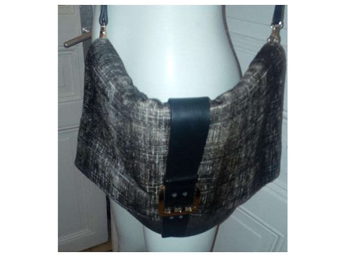 Dsquared2 Schultertasche Hellbraun Kalbsleder - Ansicht 6