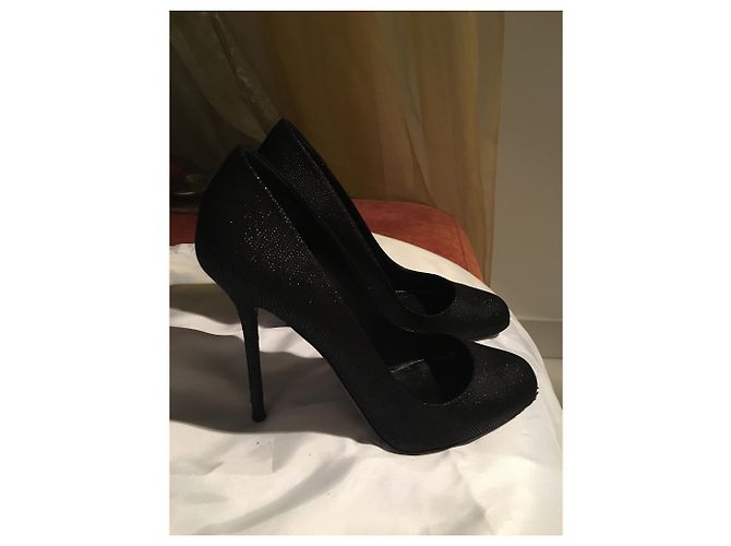 Décolleté Sergio Rossi in pelle nera 38 IT Nero - vista 5
