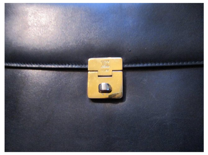 Céline Celine,borsa per scatola marina. Blu navy - vista 2