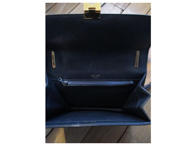 Céline Celine,borsa per scatola marina. Blu navy - vista 5