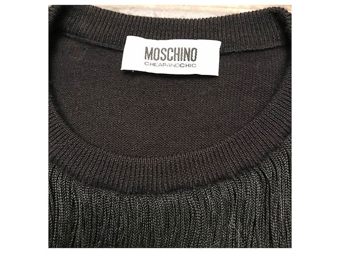Jersey Moschino Cheap And Chic Negro de Lana - vista 5