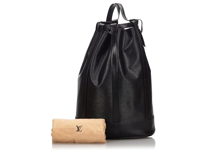 Louis Vuitton Black Epi Randonnee GM Schwarz - Ansicht 10