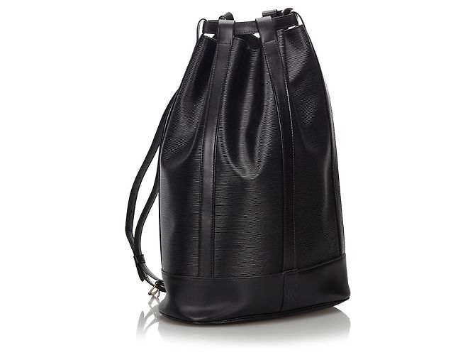 Louis Vuitton Black Epi Randonnee GM Schwarz - Ansicht 2