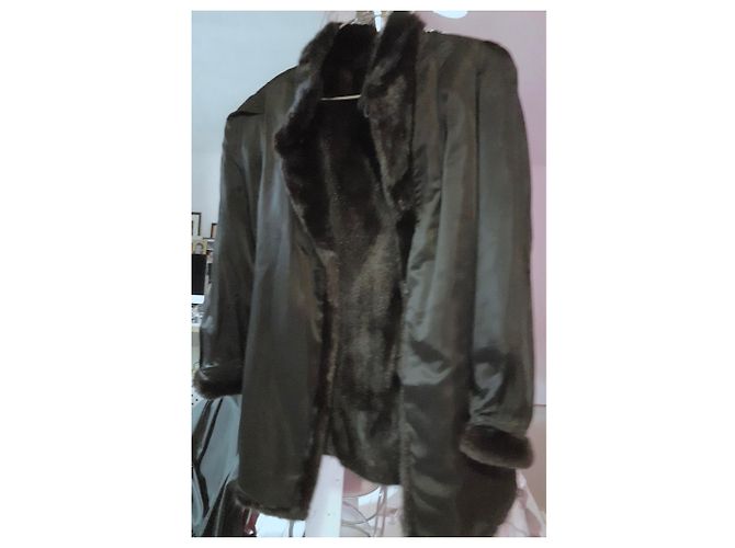 Autre Marque Chaqueta de visón marrón Marrón oscuro - vista 4
