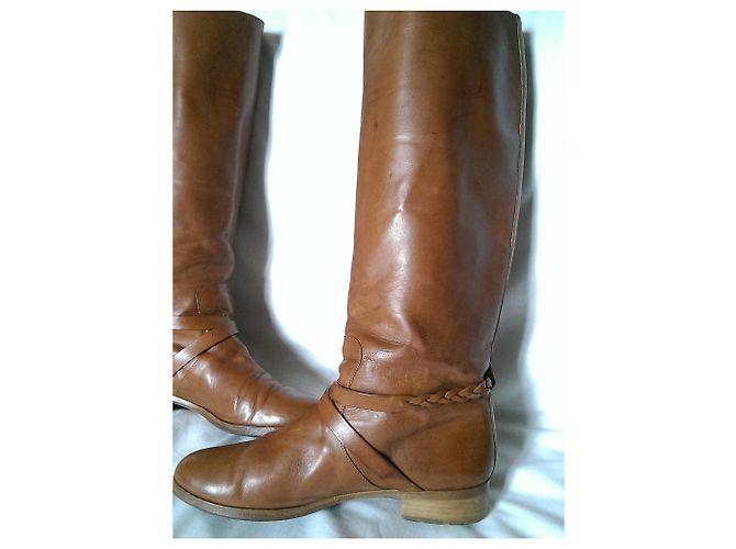 Botas de montar Mulberry en piel de camello - vista 2