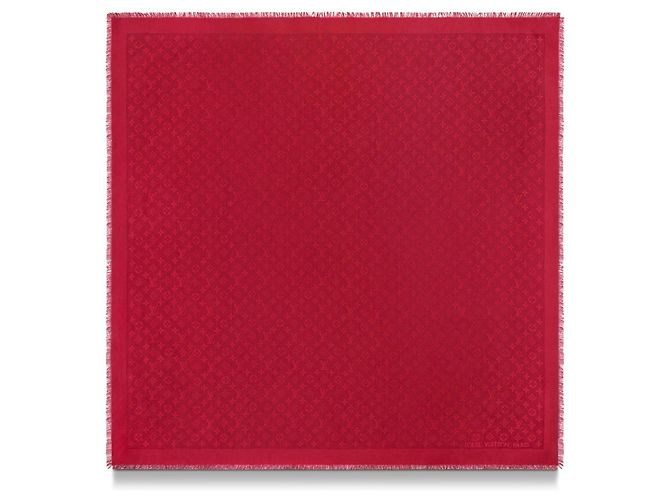 louis vuitton Monogram Shawl red pomme d'amour Vermelho - vista 2