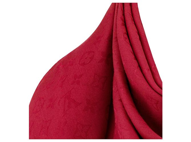 louis vuitton Monogram Shawl red pomme d'amour Vermelho - vista 3