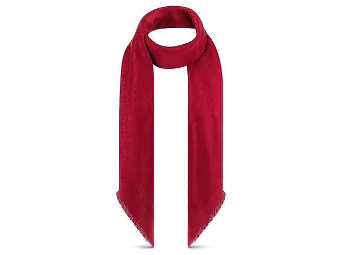 louis vuitton Monogram Shawl red pomme d'amour Vermelho - vista 4
