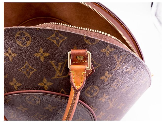 Borsa Louis Vuitton Ellipse GM Marrone - vista 18