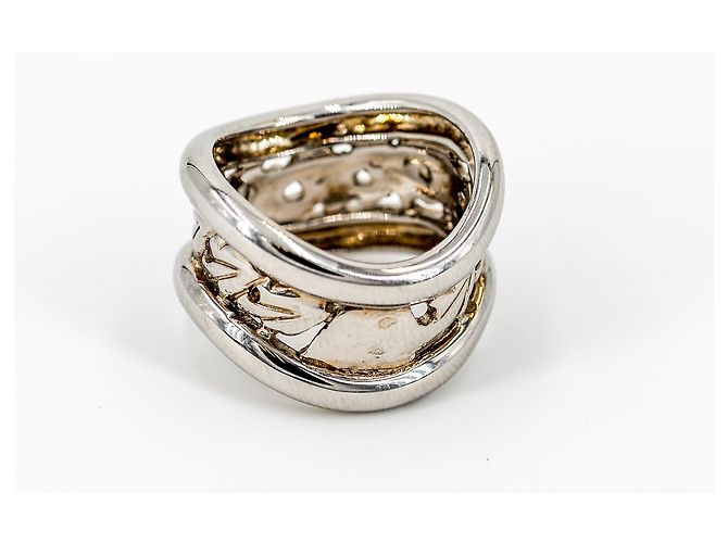 Autre Marque VAN DER BAUWEDE Ring aus Weißgold Größe 54 Silber - Ansicht 2