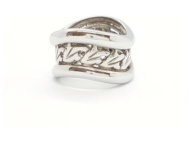Autre Marque VAN DER BAUWEDE Ring aus Weißgold Größe 54 Silber - Ansicht 4