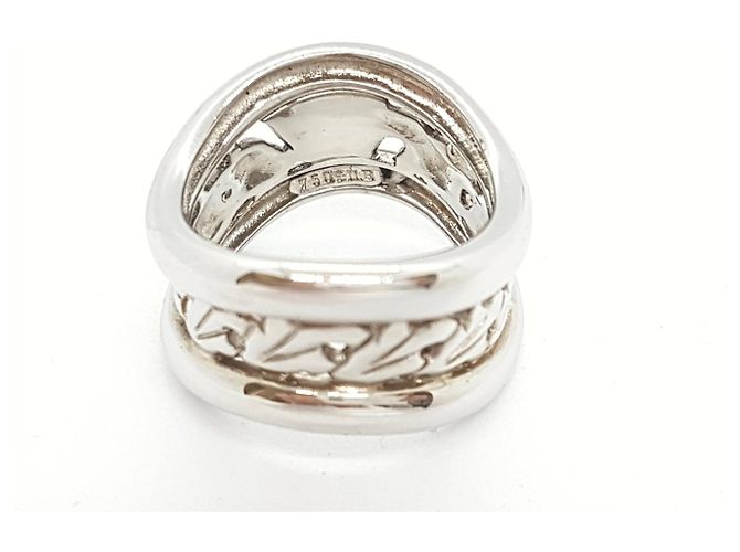 Autre Marque VAN DER BAUWEDE Ring aus Weißgold Größe 54 Silber - Ansicht 5