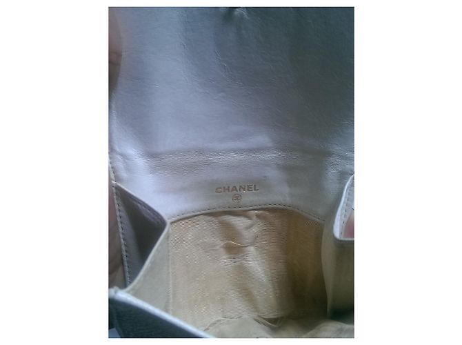 Cambon Cartera Chanel de cuero blanco - vista 6