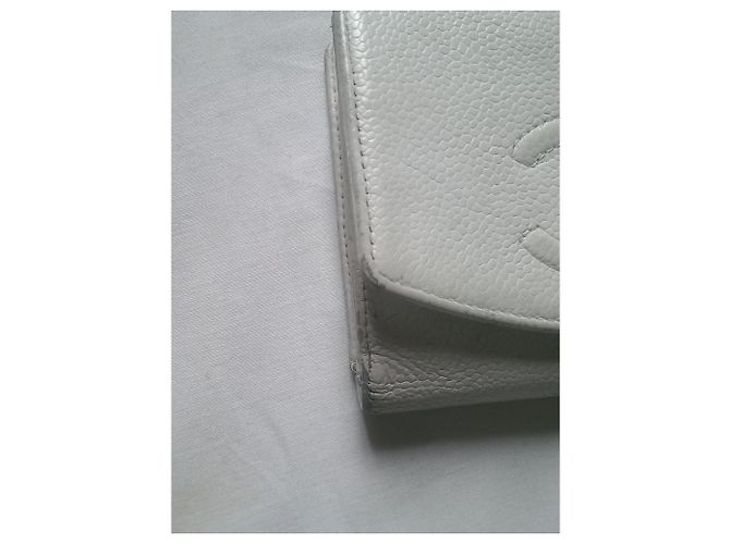 Cambon Cartera Chanel de cuero blanco - vista 8