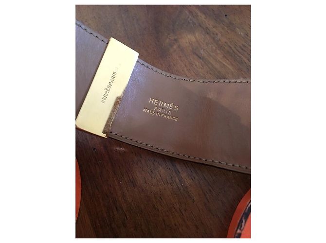Bracciale Hermès Modello Collier de Chien Pelle Nera Oro Nero - vista 3
