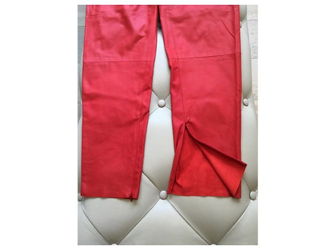Drome Lederhose Rot - Ansicht 3