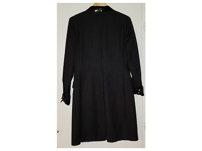 Jean Paul Gaultier Jacke aus schwarzer Wolle - Ansicht 2