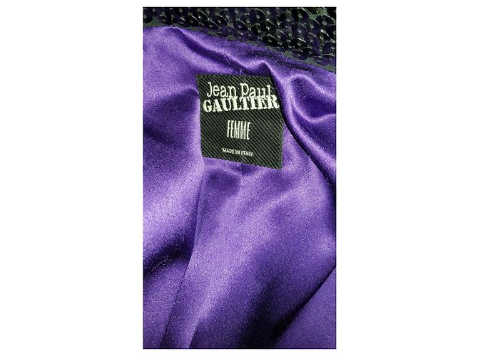 Jean Paul Gaultier Jacke aus schwarzer Wolle - Ansicht 7