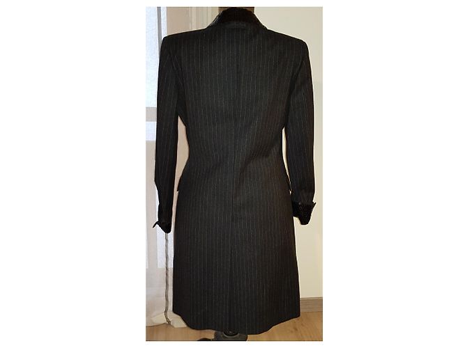 Jean Paul Gaultier Jacke aus schwarzer Wolle - Ansicht 8