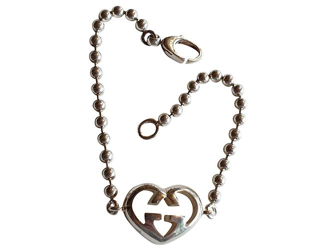 Bracciale Gucci Brit Heart in argento 925 - vista 2