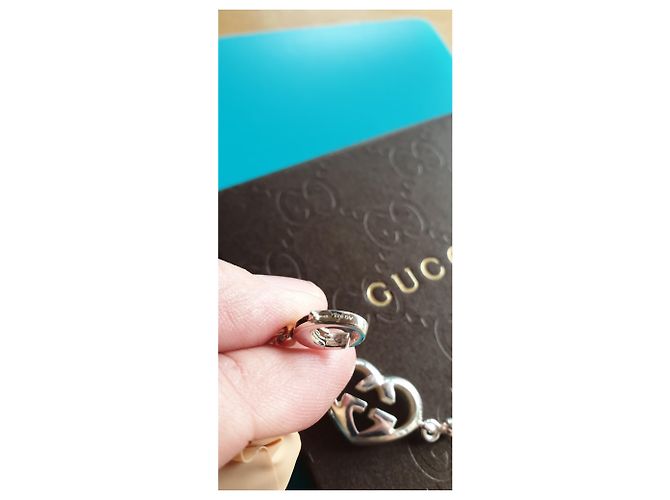 Bracciale Gucci Brit Heart in argento 925 - vista 6