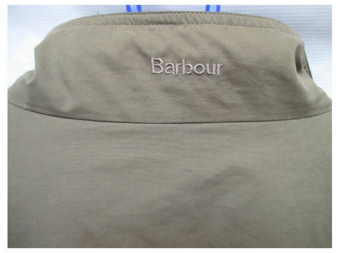 Barbour Giacca in microfibra foderata scozzese Cachi - vista 4