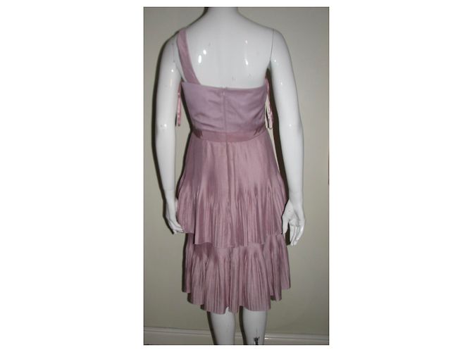Hobbs Um vestido rosa com ombros - vista 4