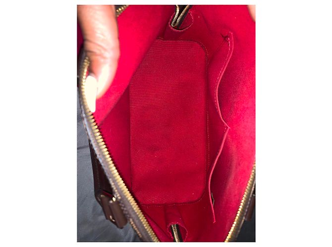 Alma Borsa Louis Vuitton Marrone in tela - vista 3