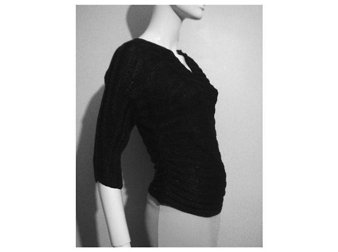 Iceberg asymmetrisches Stricktop schwarz - Ansicht 5