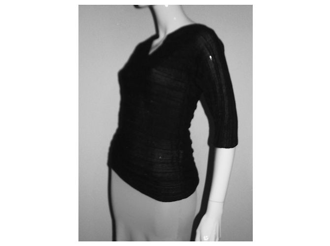 Iceberg asymmetrisches Stricktop schwarz - Ansicht 6