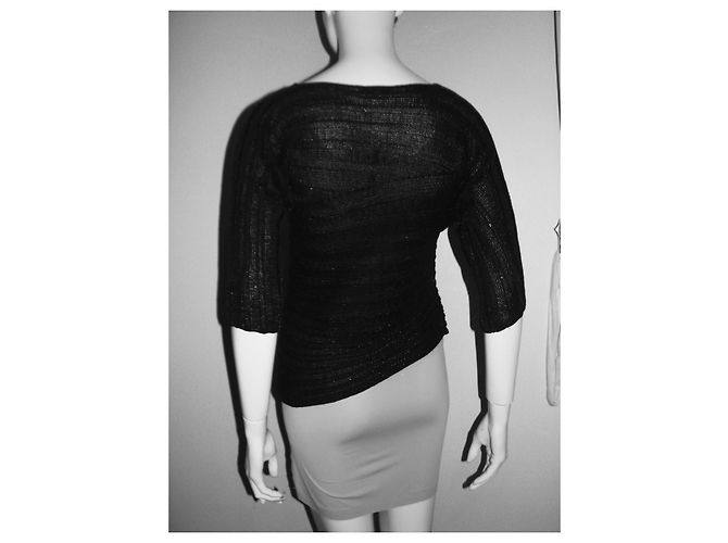 Iceberg asymmetrisches Stricktop schwarz - Ansicht 7