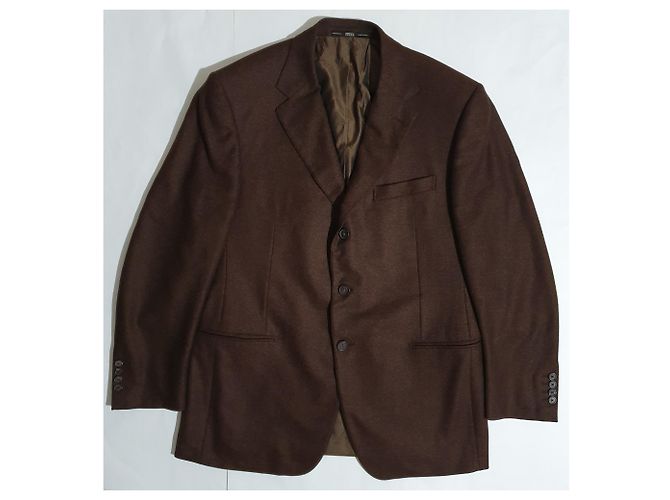 Blazer Gianfranco Ferré in cashmere marrone - vista 2