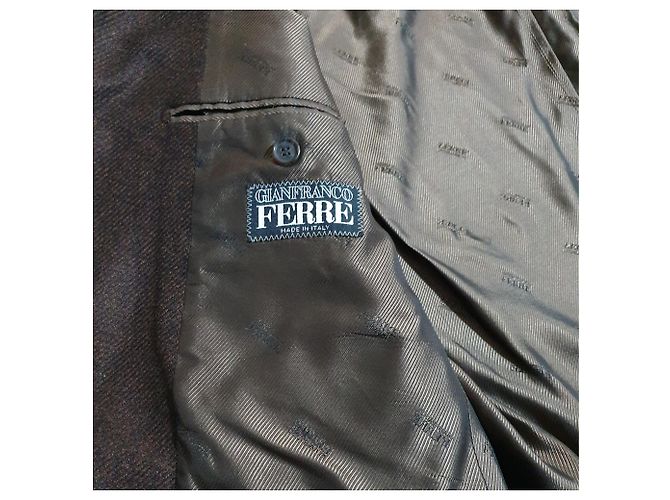 Blazer Gianfranco Ferré in cashmere marrone - vista 5