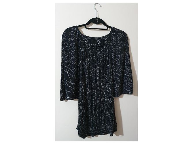 Blusa Bcbg Max Azria in seta e cotone nera Nero - vista 4