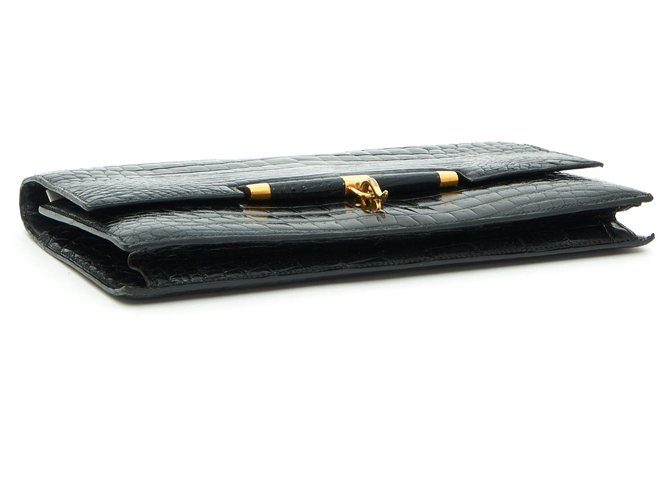 Hermès PALONNIER NERO CROCO - vista 4