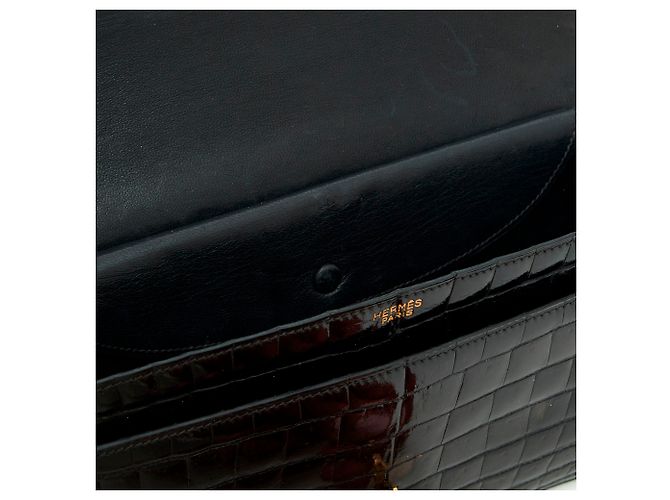 Hermès PALONNIER NERO CROCO - vista 6